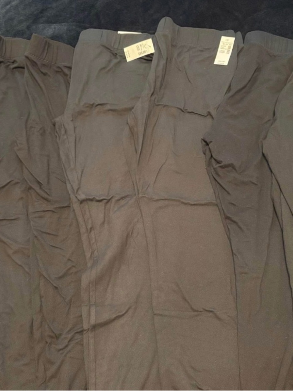 Maurice Black Leggings - 7pr Size L Short